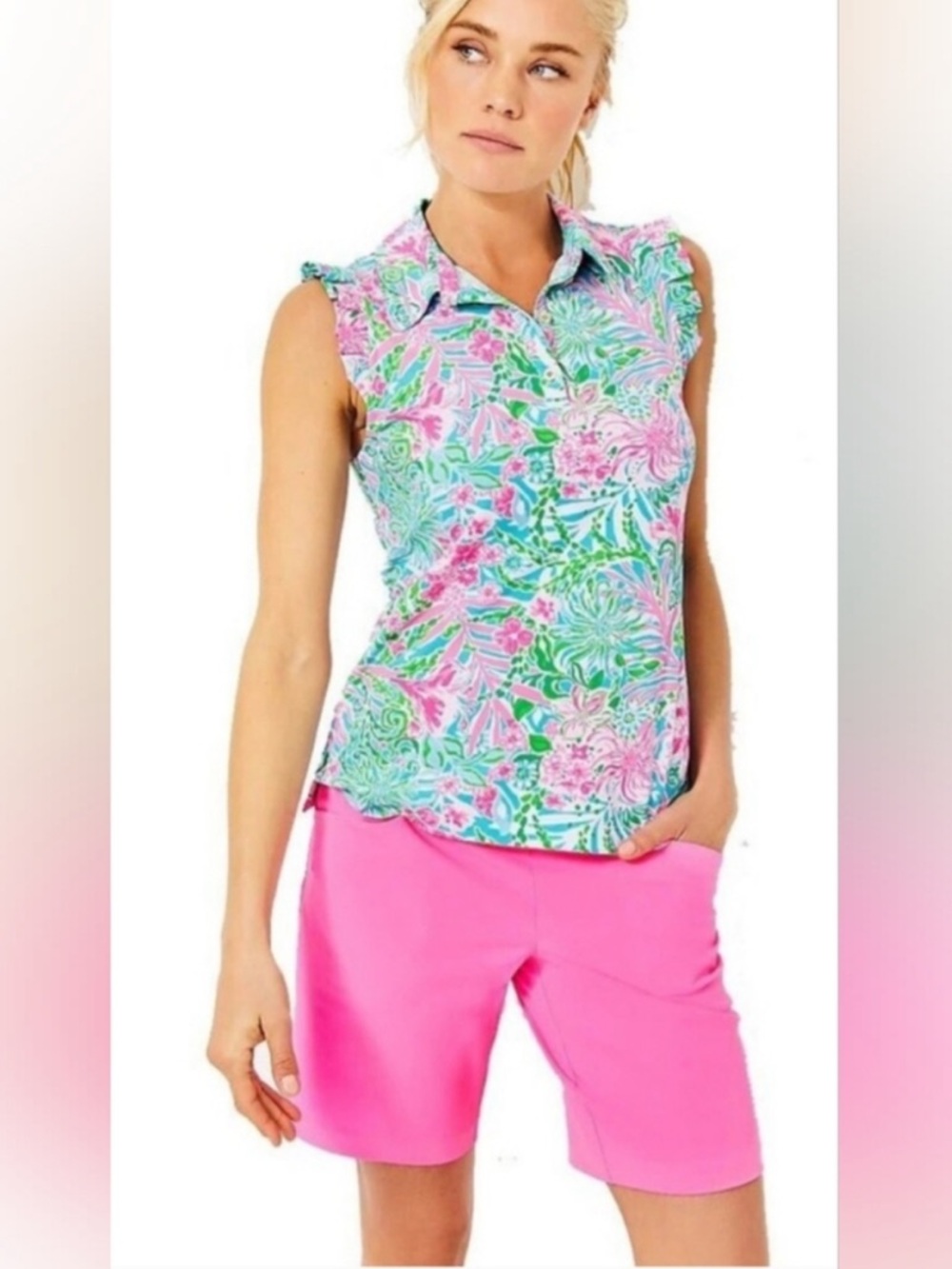 Lilly Pulitzer Reid Bermuda Shorts Pink